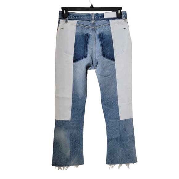 RE/DONE Levi's Size 30 Reconstructed Patchwork Denim Jeans, Button Fly - Picture 3 of 16